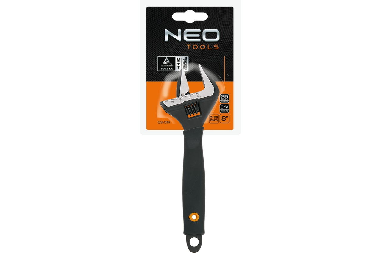 Ключ разводной NEO - 200 мм (0-38 мм) 2