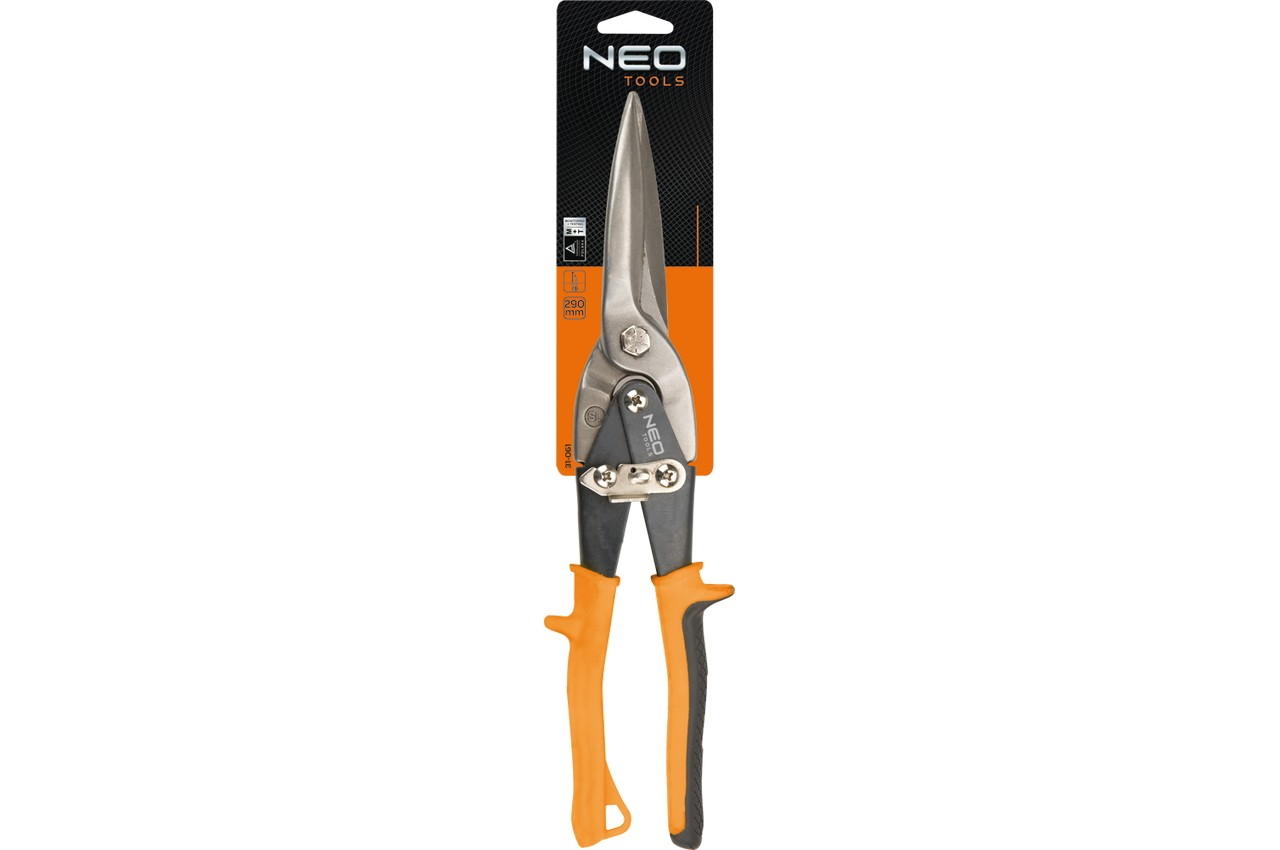 Ножницы по металлу NEO - 290 мм прямые удлиненные 2