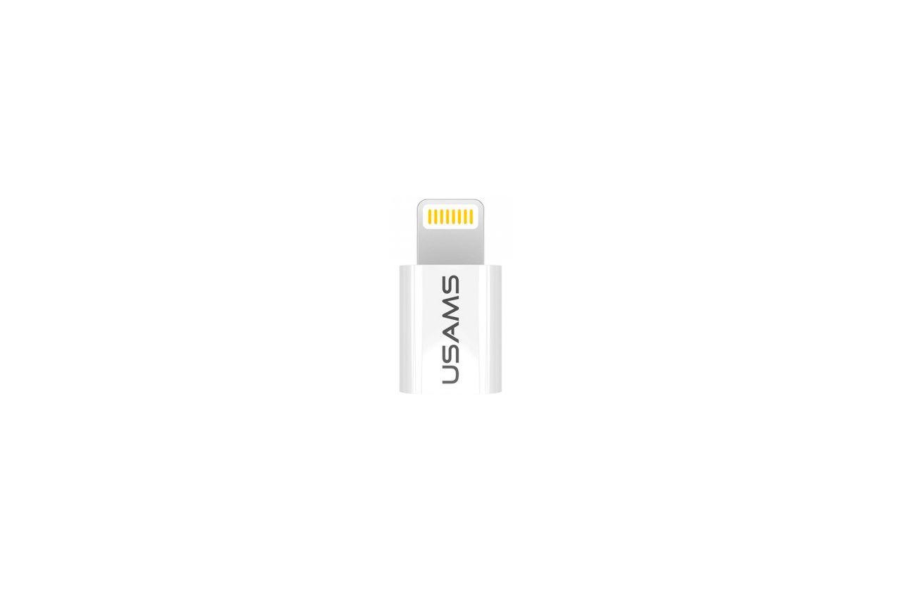 Адаптер Usams - US-SJ014 Lightning x Micro-USB White 1