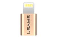 Адаптер Usams - US-SJ014 Lightning x Micro-USB Gold