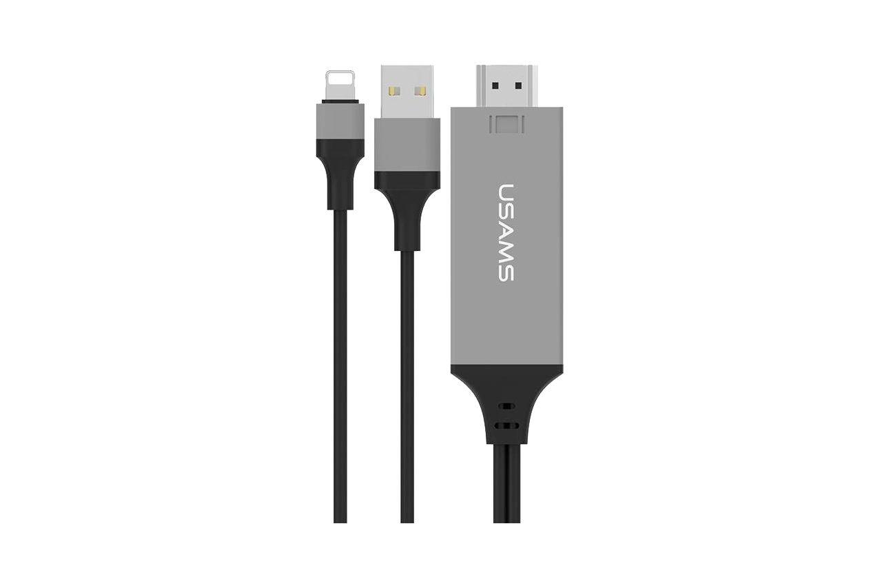 Кабель Lightning+USB+HDMI Usams - US-SJ131 2 м Black 1