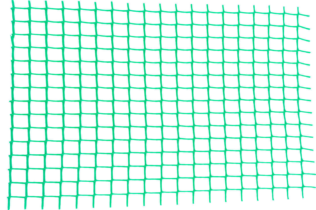Сетка декоративная Клевер - 1,0 x 20 м (13 x 13 мм) зеленая 1