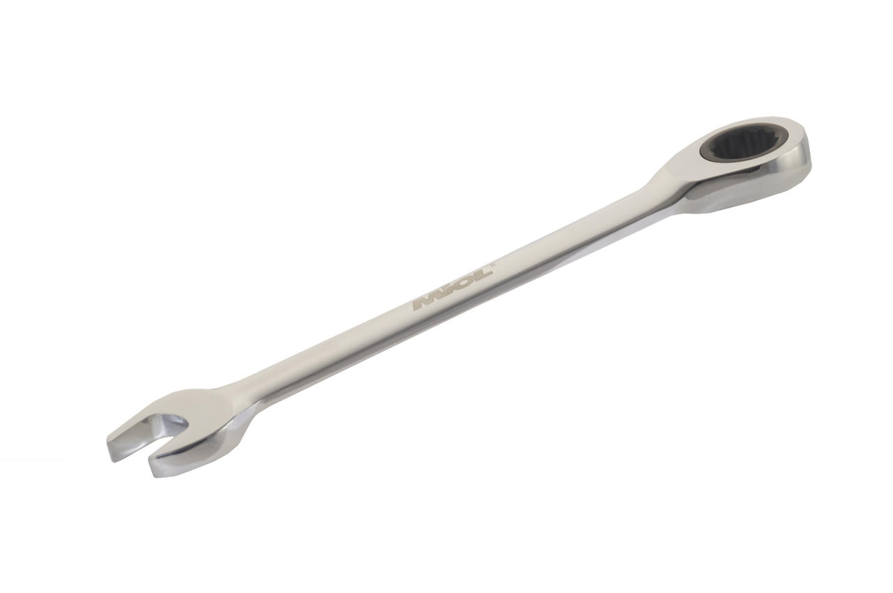Ключ рожково-накидной Miol - 19 мм с трещоткой 1