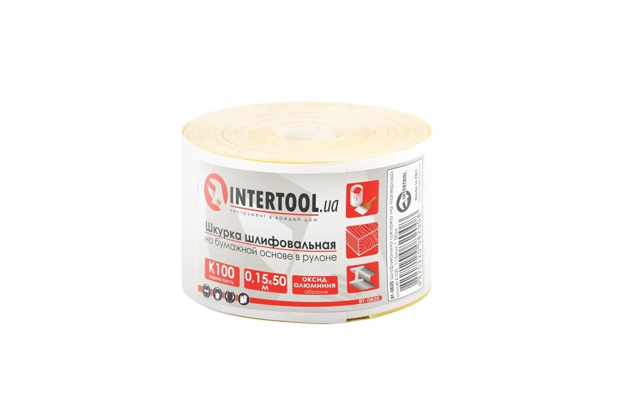 Шлифовальная шкурка Intertool - 115 мм x 50 м x P120 бумага 2