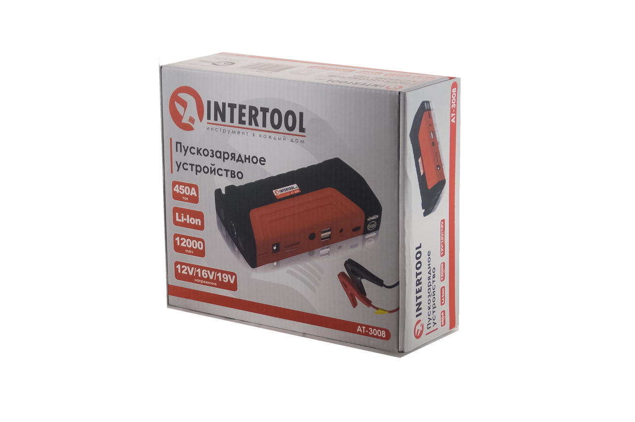 Пускозарядное устройство Intertool - 12000mAh AT-3008 3