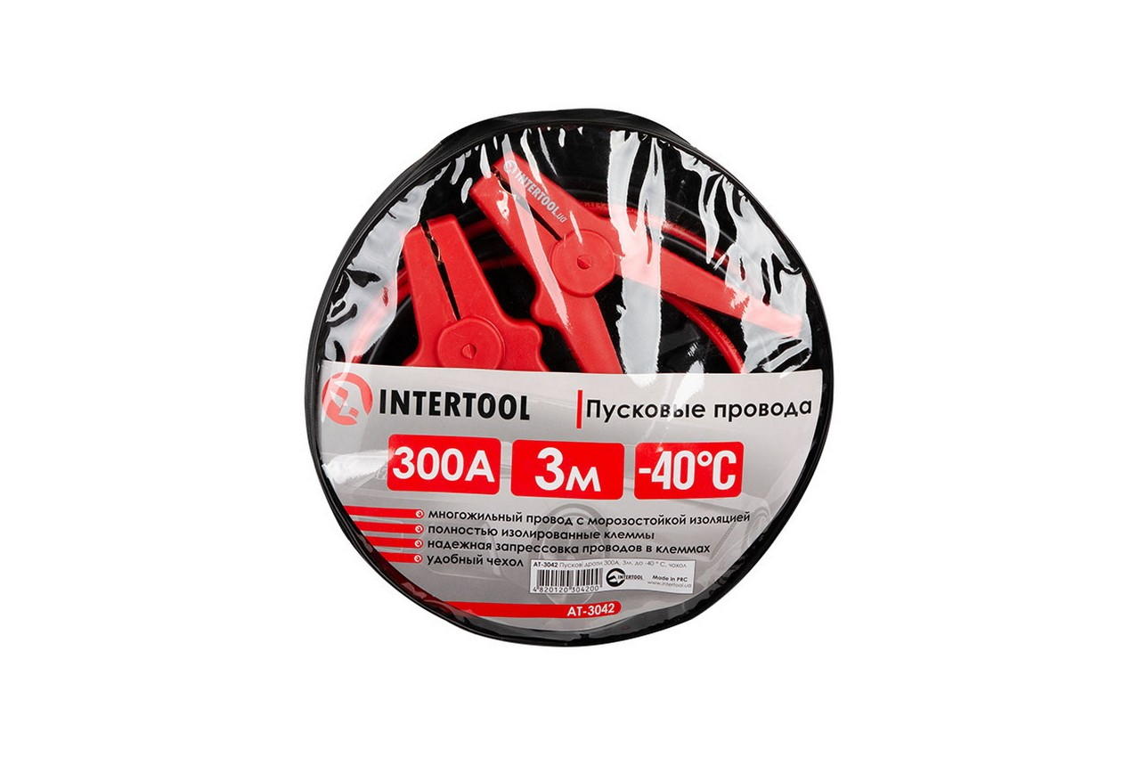 Провода пусковые Intertool - 300 A x 3 м 4