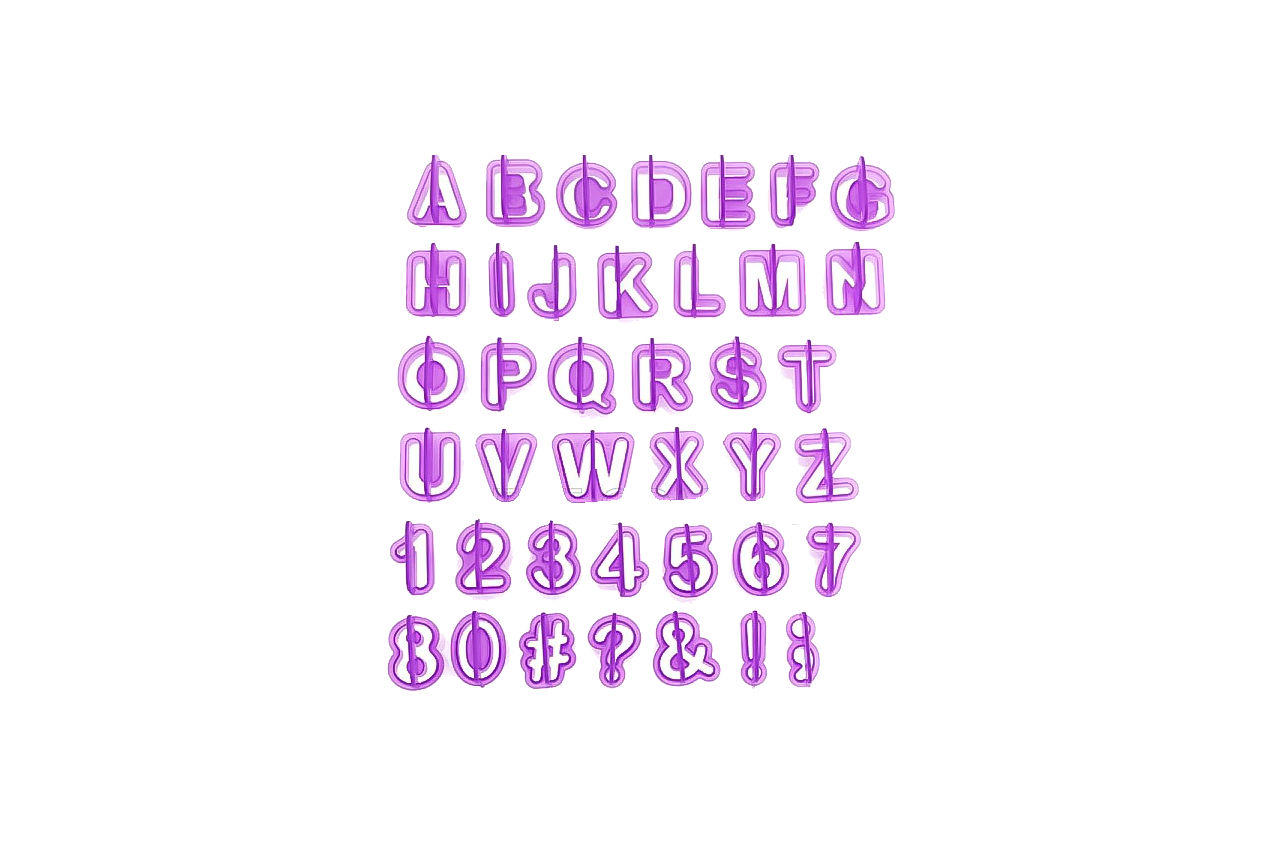 Набор форм для печенья Empire - алфавит и цифры (40 шт.) 1