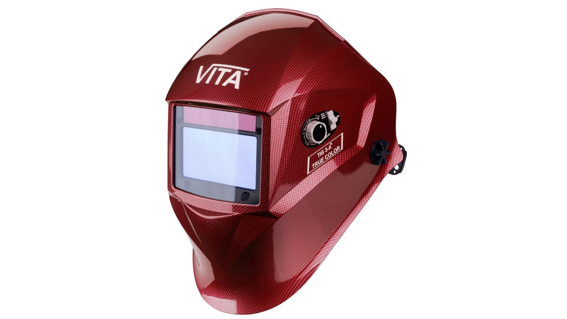 Маска сварочная Vita - TIG 3-A TrueColor, красная 3
