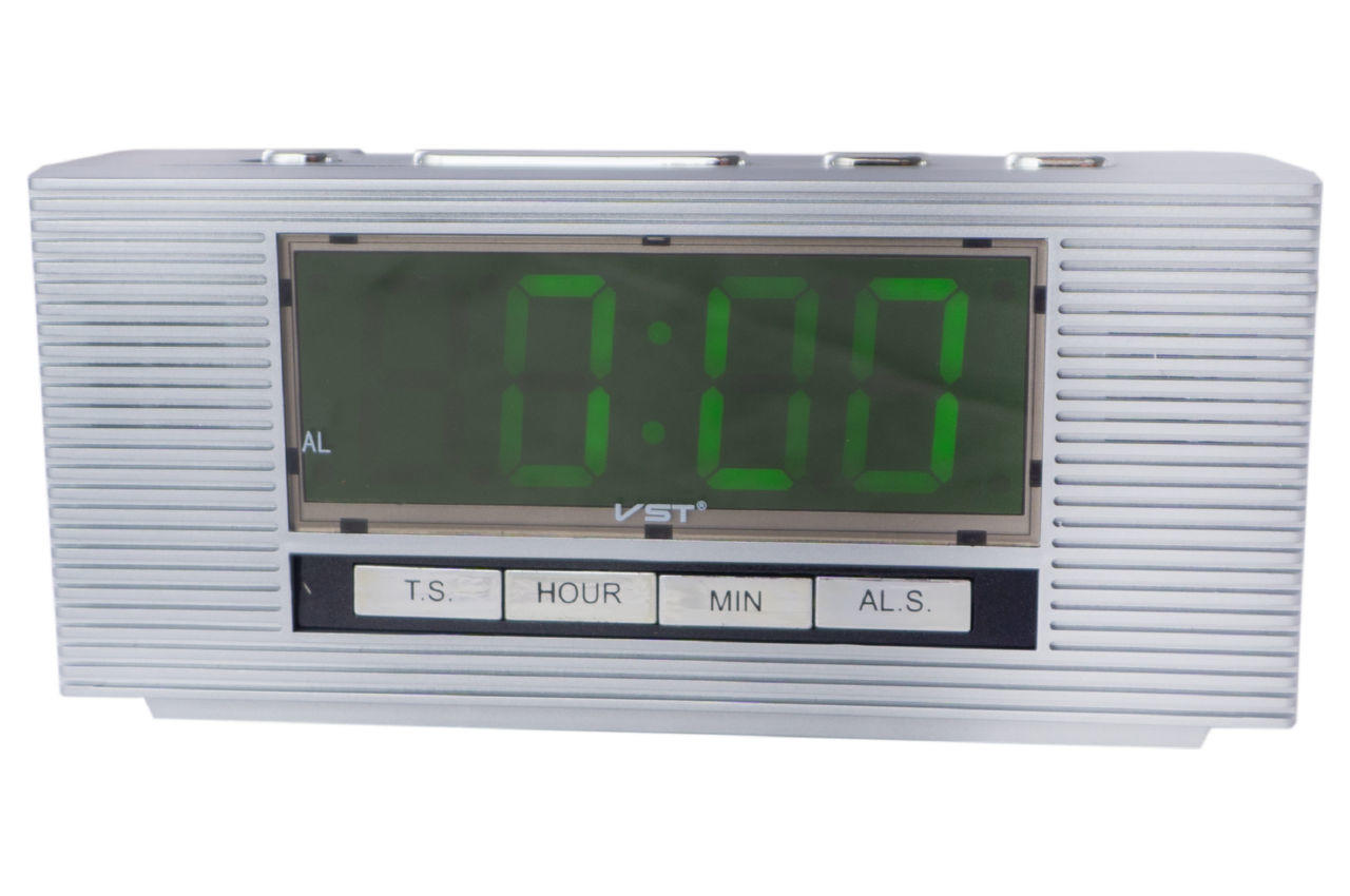 Часы настольные VST - 740, зеленые 1