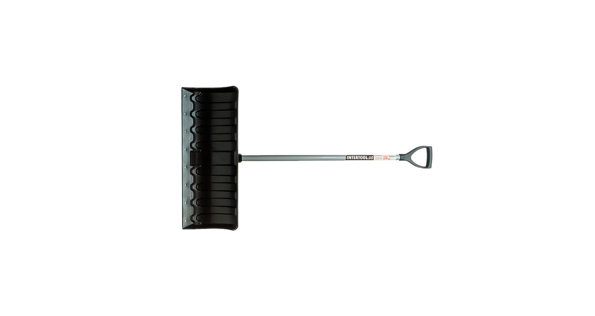 Лопата для снега Intertool - 620 x 280 мм с ручкой 970 мм 7