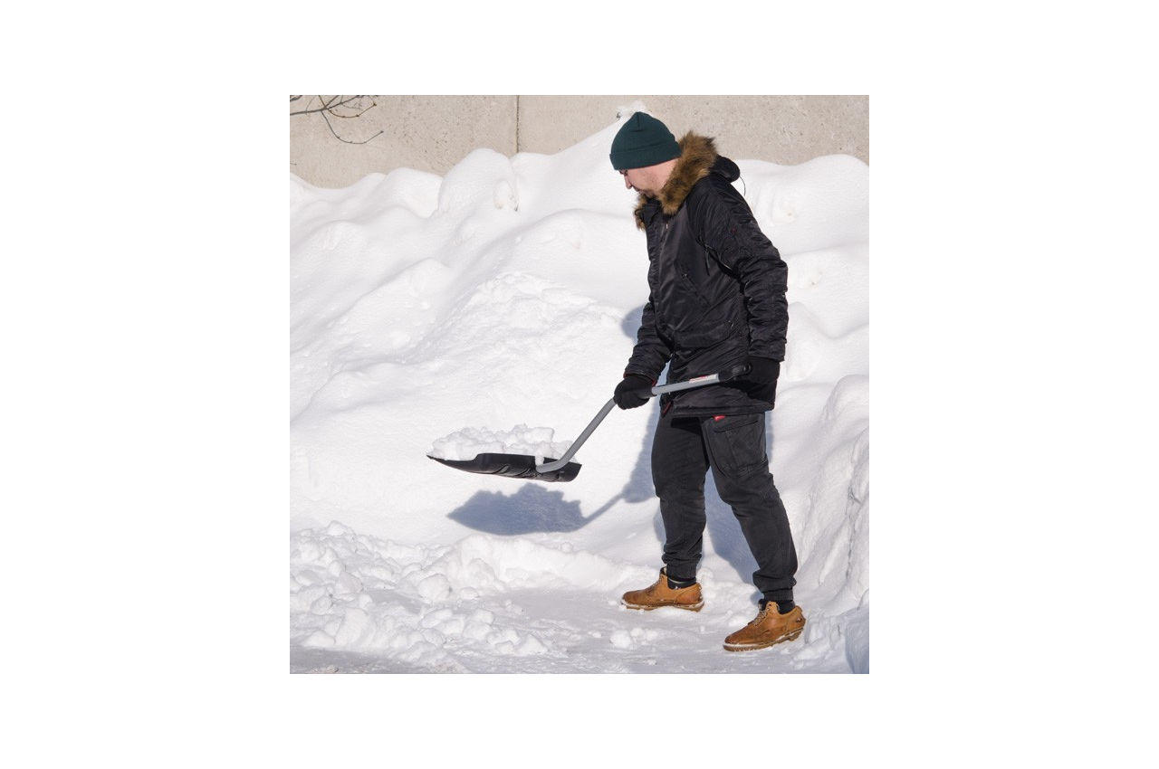Лопата для снега Intertool - 460 x 340 мм с ручкой 1080 мм 4