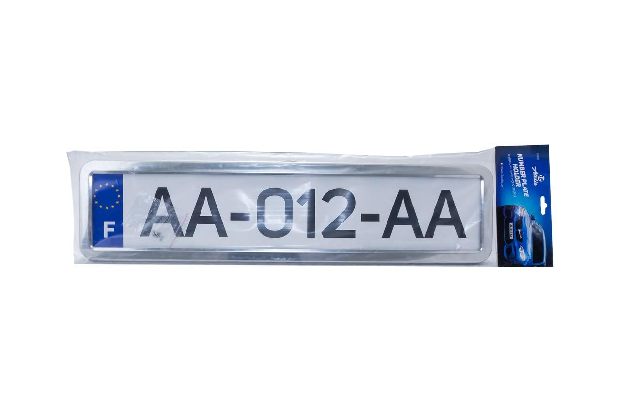 Рамка номерного знака 12Atelie - металлическая хром 2