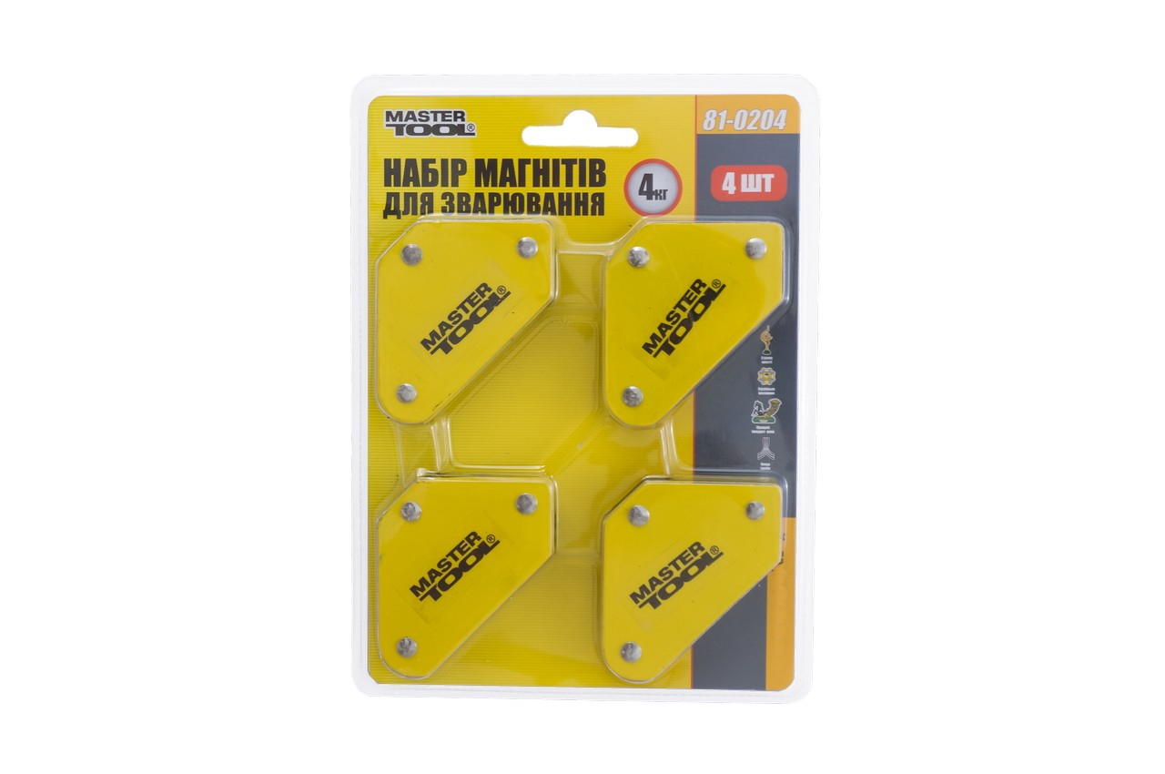 Набор магнитов для сварки Mastertool - 4 кг 1