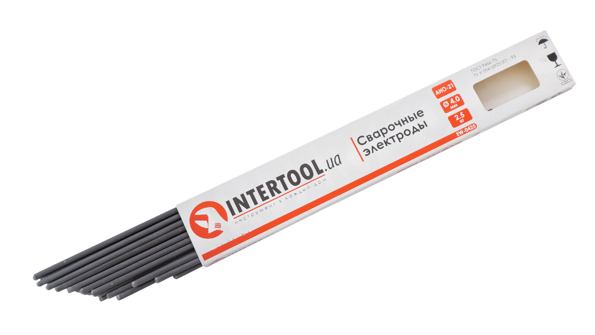 Электроды сварочные Intertool - 3 мм x 2,5 кг АНО-21 5