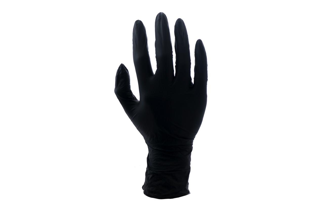 Перчатки PRC VitLux - нитриловые черные M (100 шт.) 1