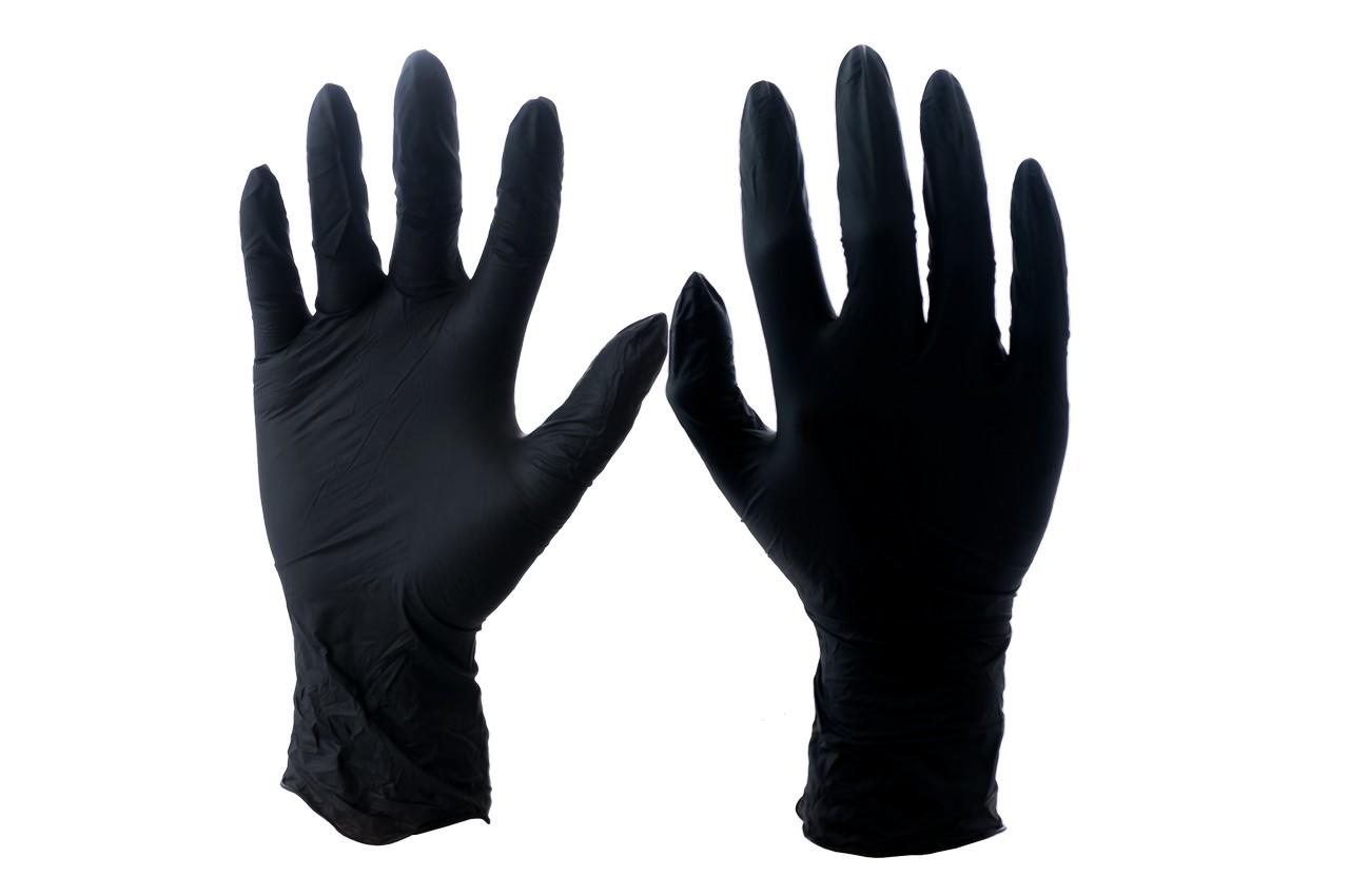 Перчатки PRC VitLux - нитриловые черные L (100 шт.) 3