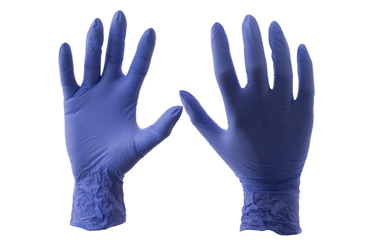 Перчатки PRC - нитриловые синие S (100 шт.) 3