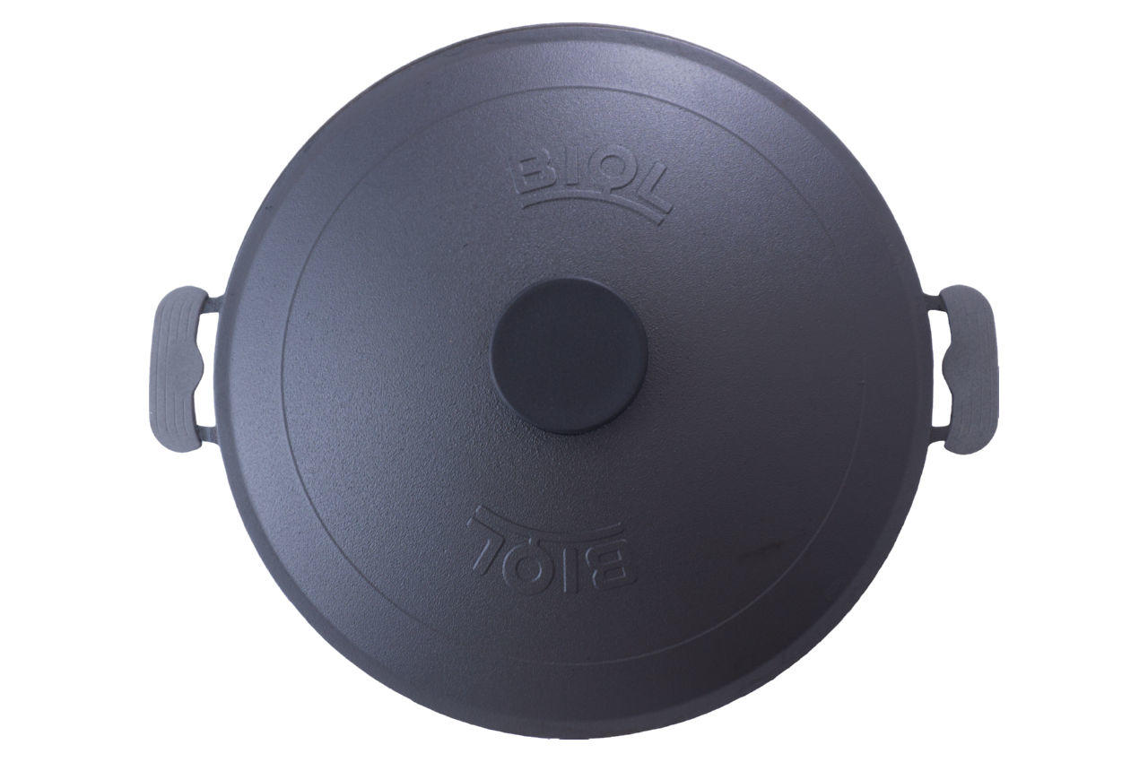 Сковорода жаровня чугунная Biol - 360 мм с крышкой 1