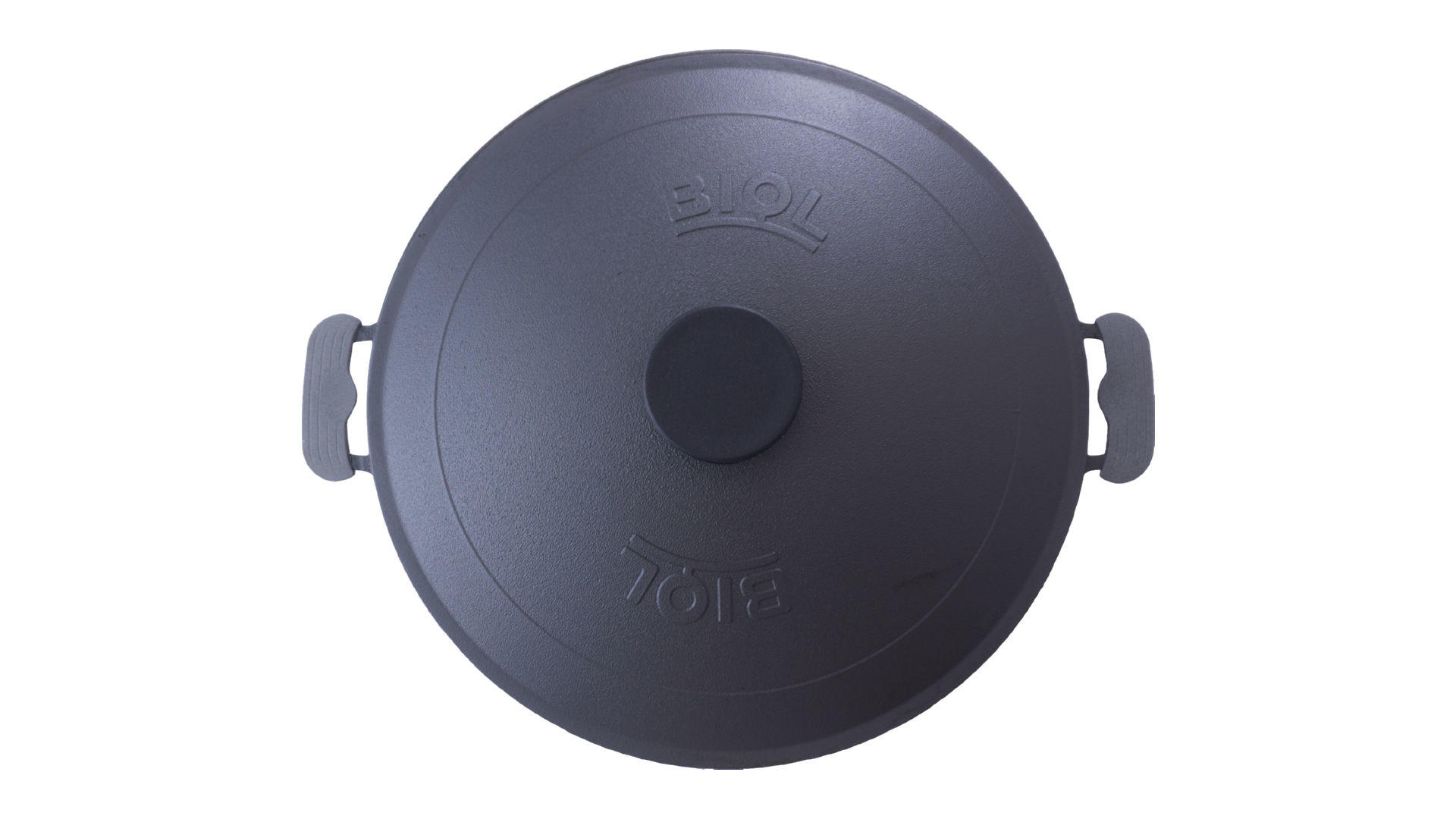 Сковорода жаровня чугунная Biol - 360 мм с крышкой 5