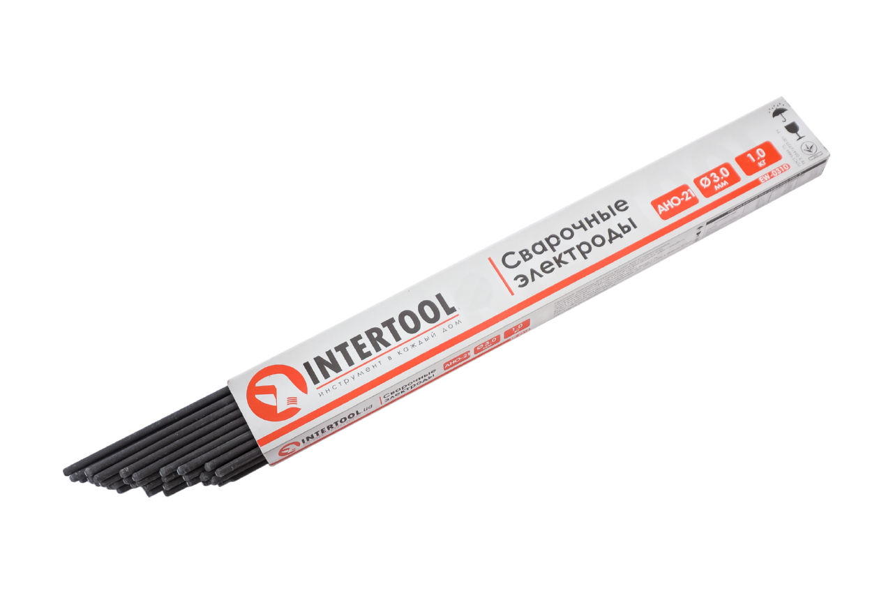 Электроды сварочные Intertool - 4 мм x 2,5 кг АНО-21 1