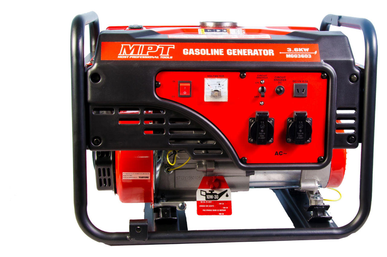 Генератор бензиновый MPT - 3600 Вт 3