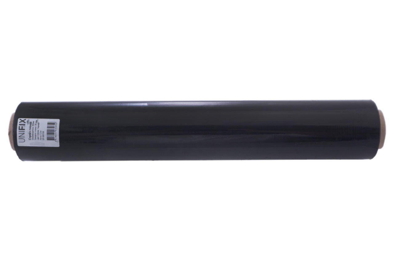 Стрейч пленка Unifix - 500 мм x 1,5 кг x 20 мкм черная 1
