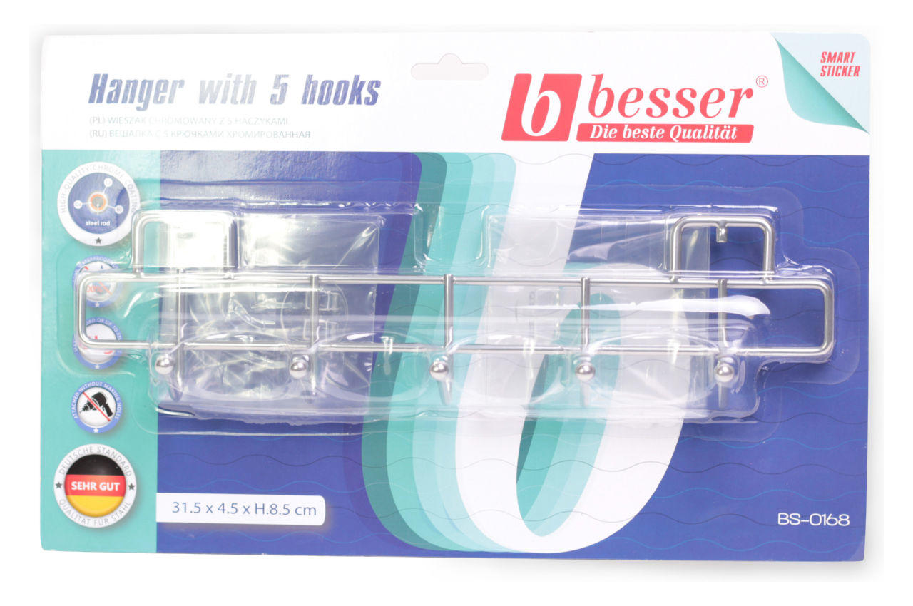 Вешалка Besser - 5 крючков x 315 мм 0168 2