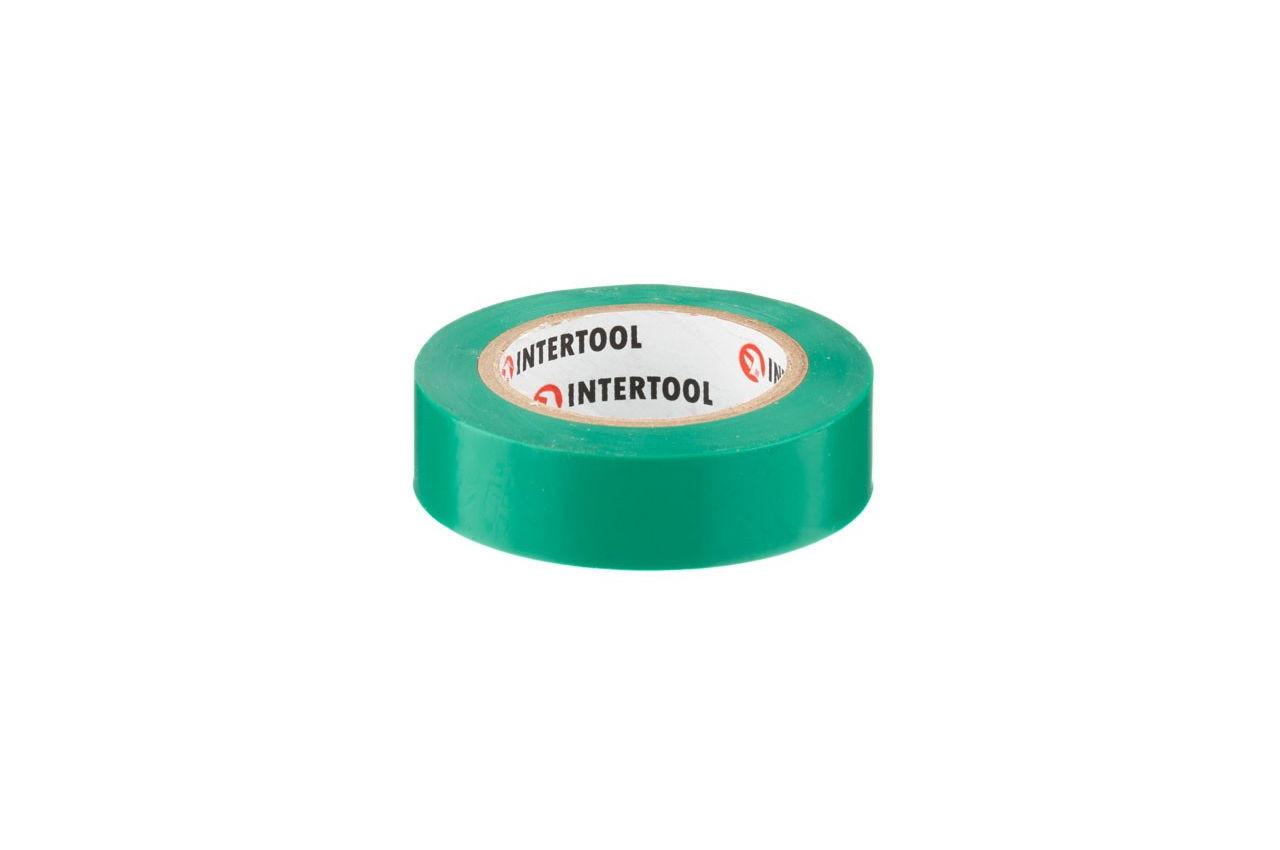 Лента изоляционная Intertool - 10 м x 17 x 0,15 мм зеленая 1