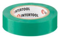 Лента изоляционная Intertool - 10 м x 17 x 0,15 мм зеленая