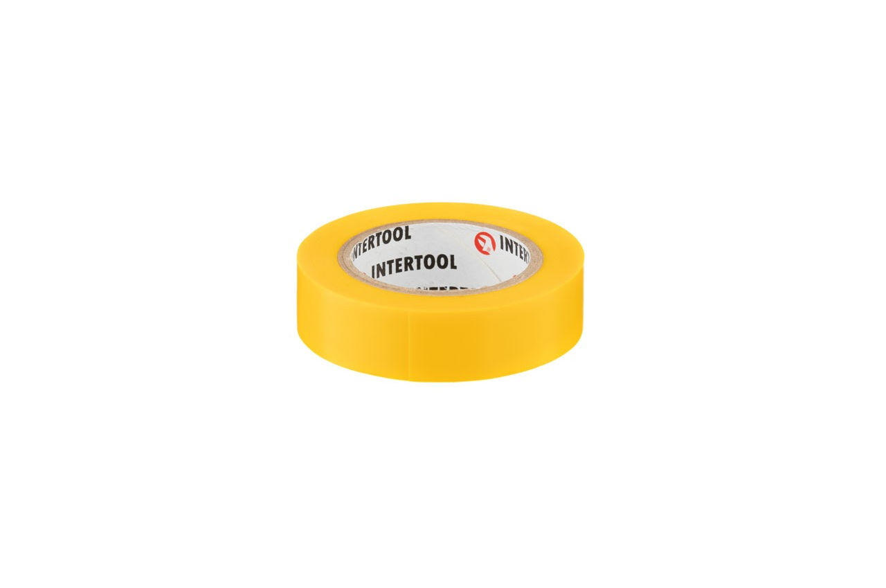 Лента изоляционная Intertool - 10 м x 17 x 0,15 мм желтая 1