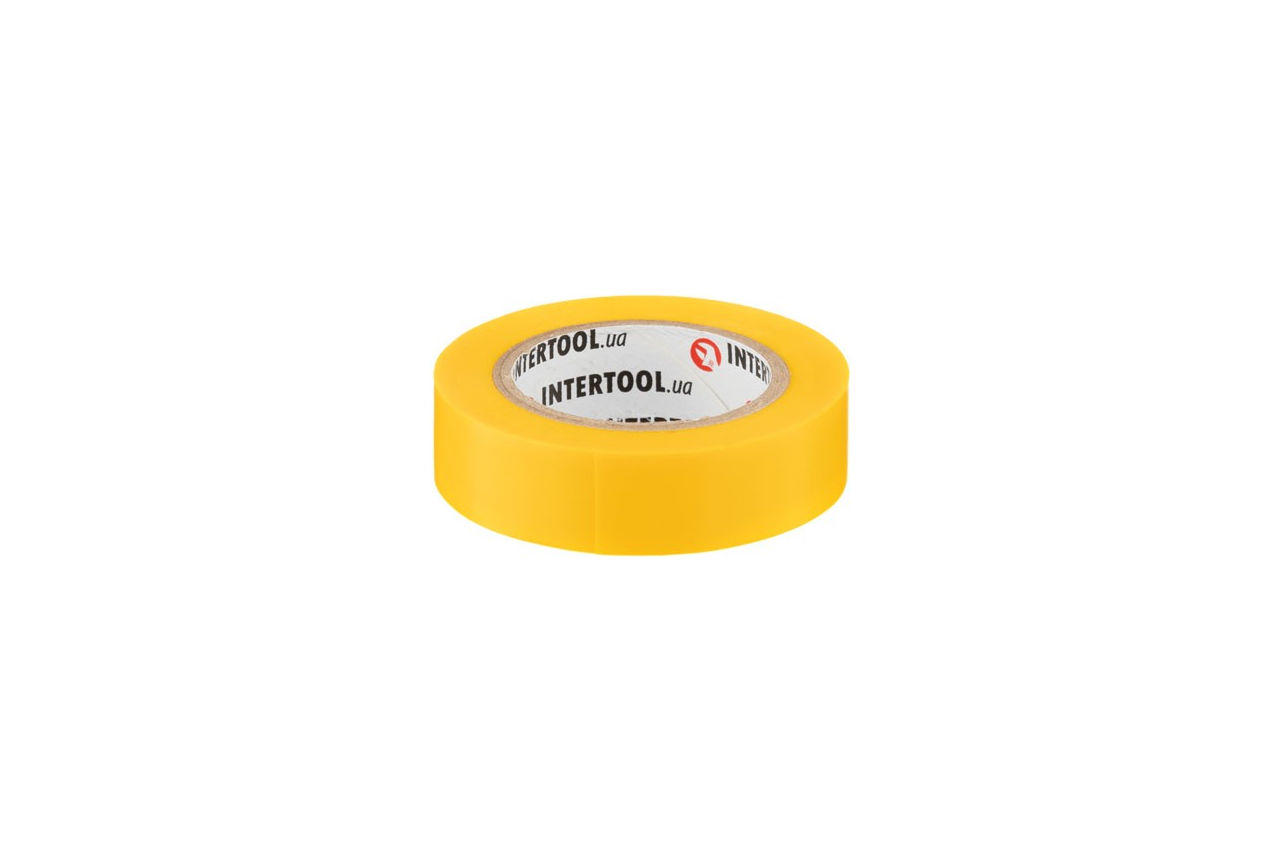 Лента изоляционная Intertool - 10 м x 17 x 0,15 мм желтая 2