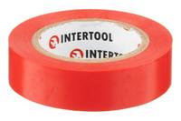 Лента изоляционная Intertool - 15 м x 17 x 0,15 мм красная