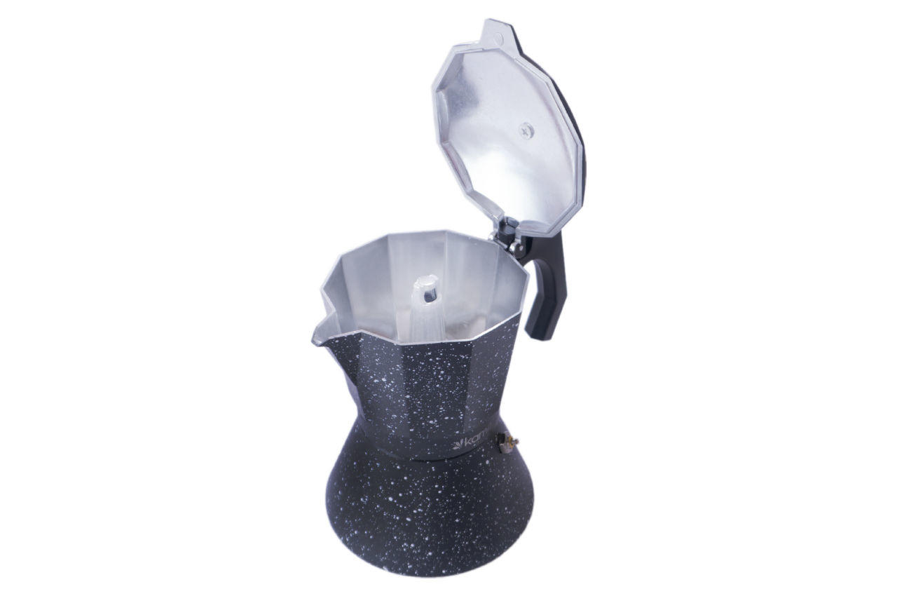 Кофеварка гейзерная алюминиевая Kamille - 300 мл мрамор 3