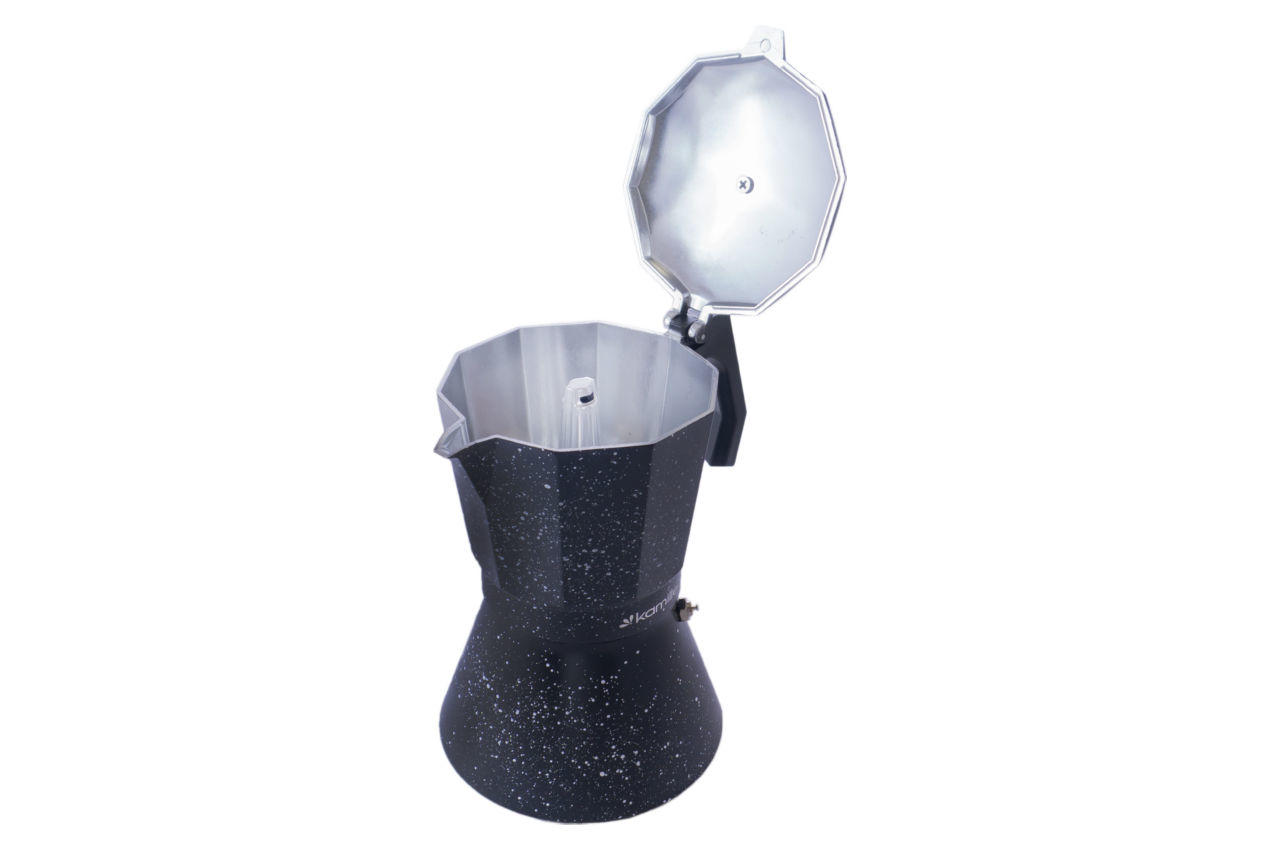 Кофеварка гейзерная алюминиевая Kamille - 600 мл мрамор 3