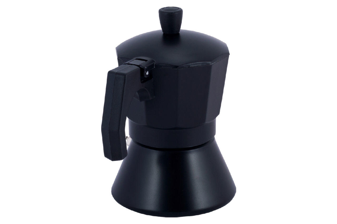 Кофеварка гейзерная алюминиевая Kamille - 150 мл черная 7