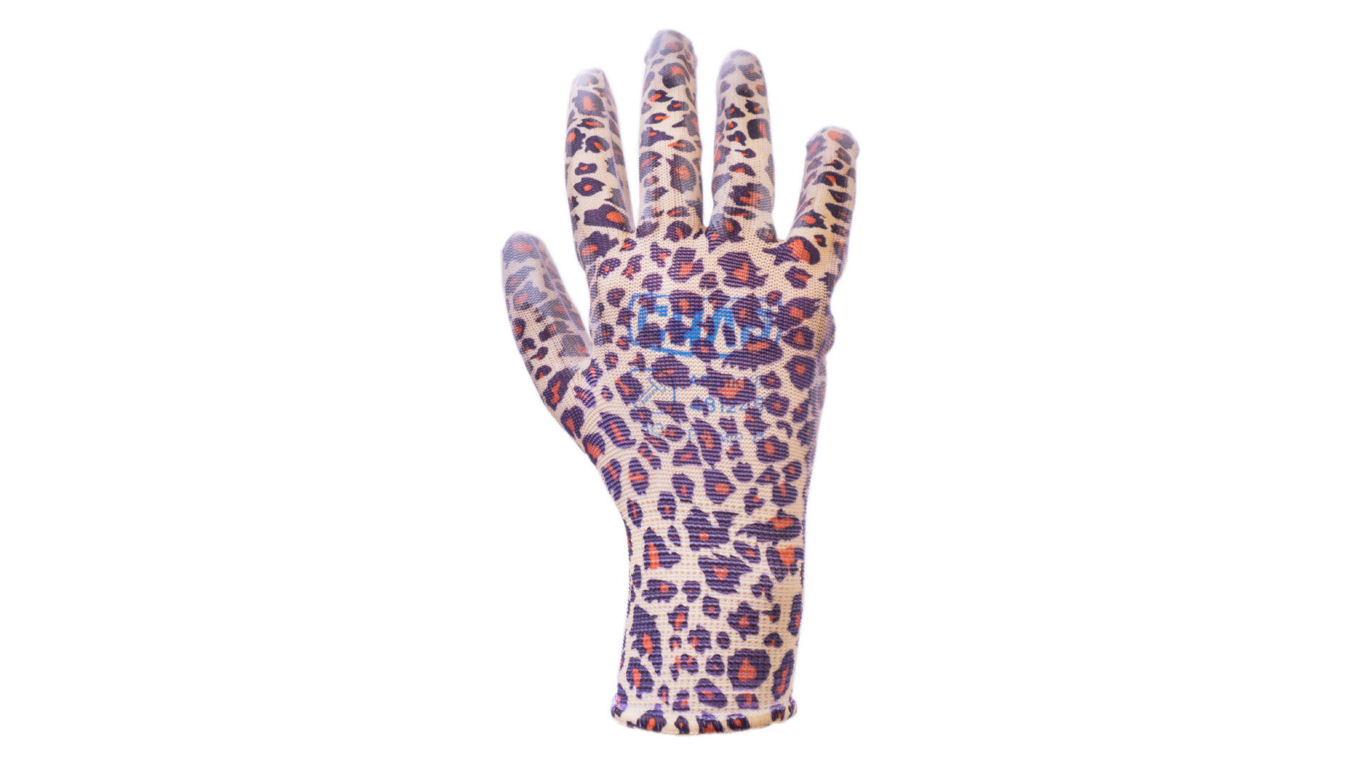Перчатки Сила - с латексным покрытием 8 леопард 4