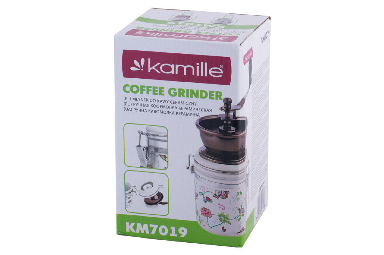 Кофемолка ручная Kamille - 205 мм керамическая 3