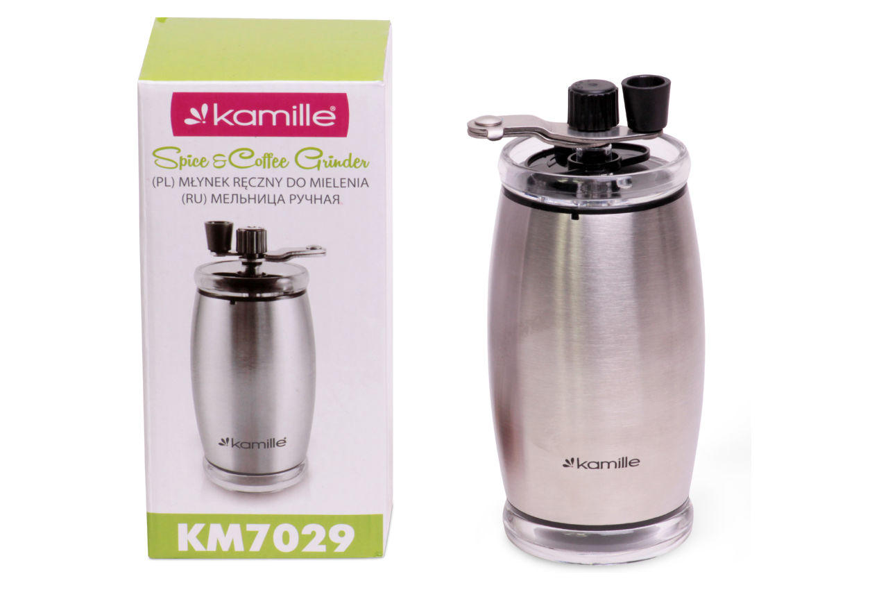 Кофемолка ручная Kamille - 160 мм нержавеющая zoom 2
