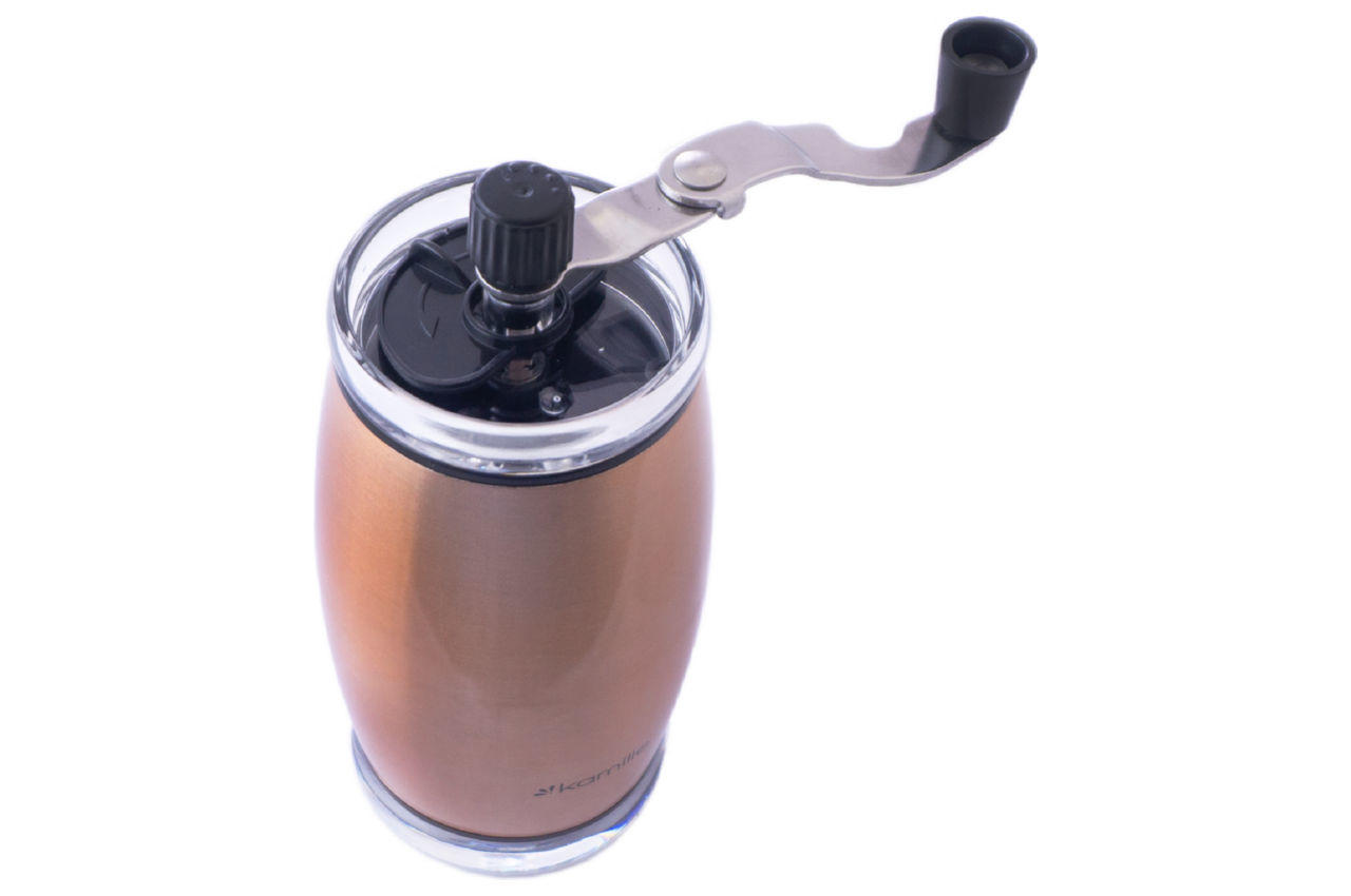 Кофемолка ручная Kamille - 160 мм нержавеющая медь 2