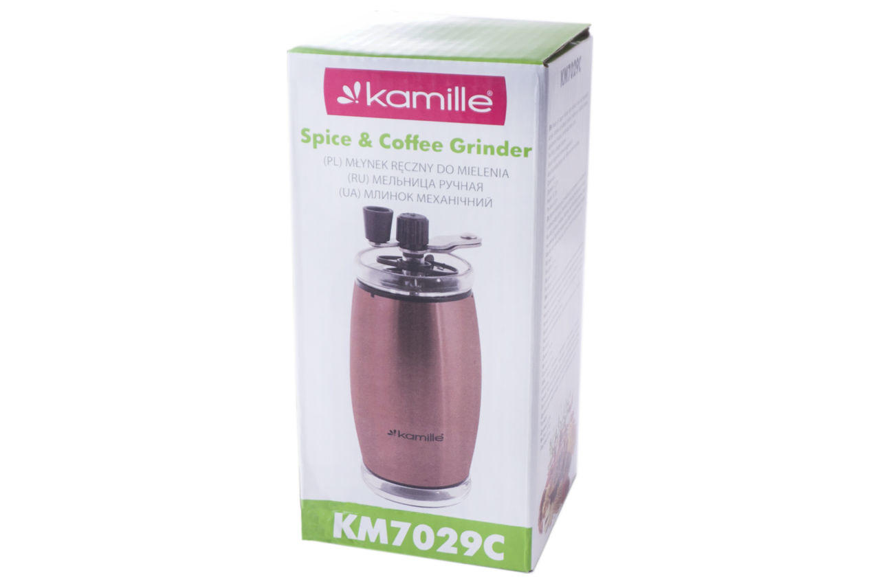 Кофемолка ручная Kamille - 160 мм нержавеющая медь 3