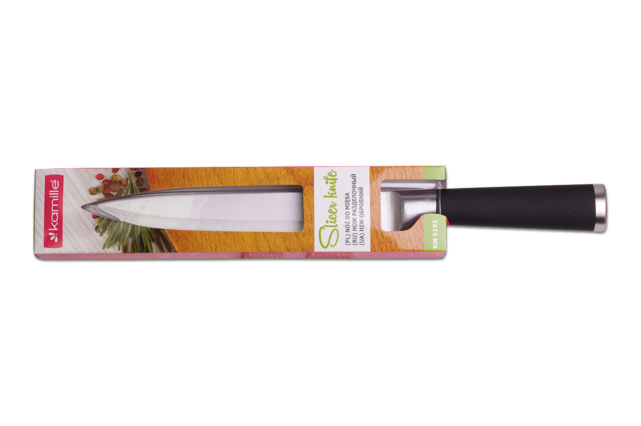 Нож кухонный Kamille - 340 мм разделочный 2