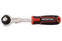 Ключ трещоточный (рукоятка с храповым механизмом) Intertool - 1/4 x 72T поворотный Storm