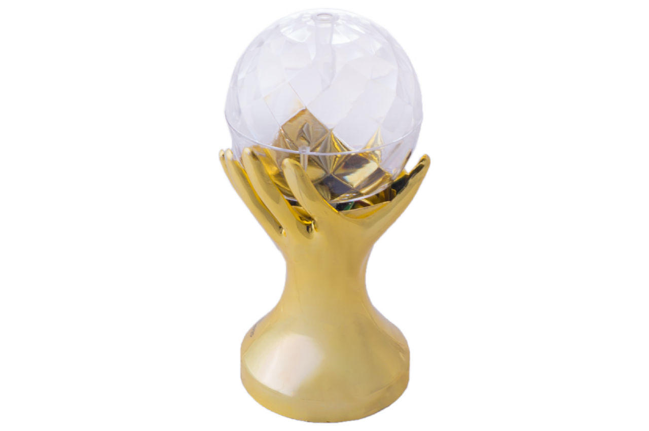 Диско лампа Crownberg - рука золотая 2