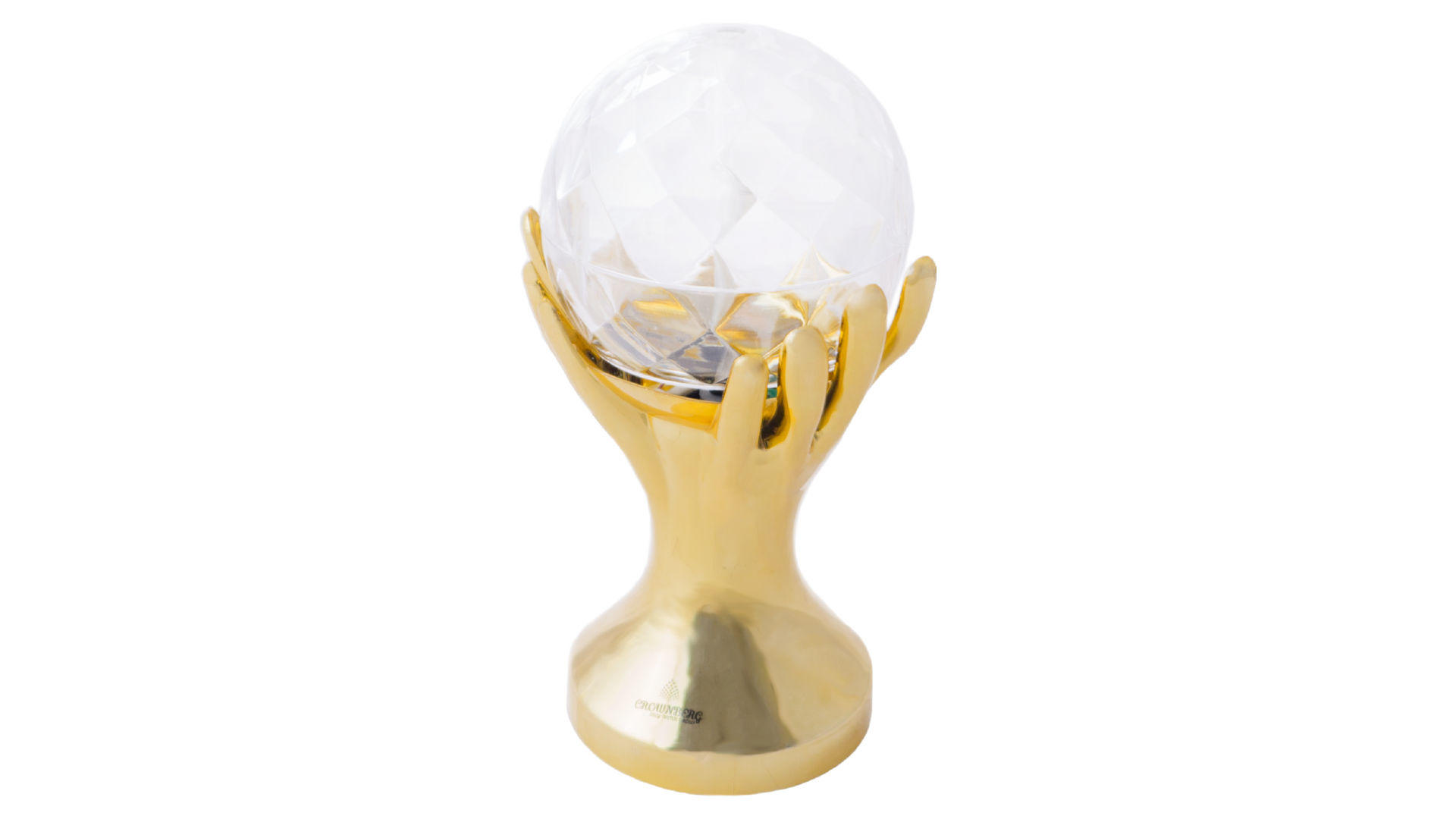 Диско лампа Crownberg - рука золотая 4
