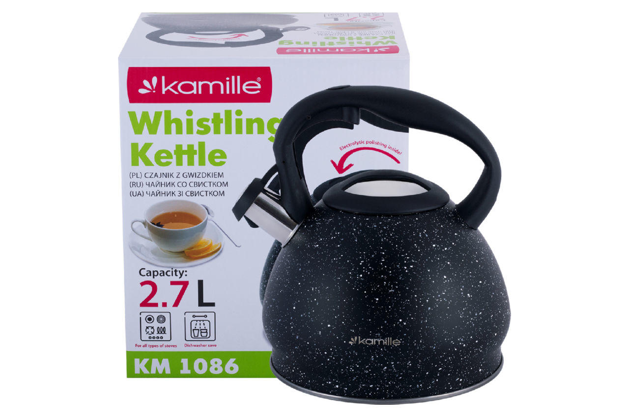 Чайник нержавеющий Kamille - 2,7 л 1086 7
