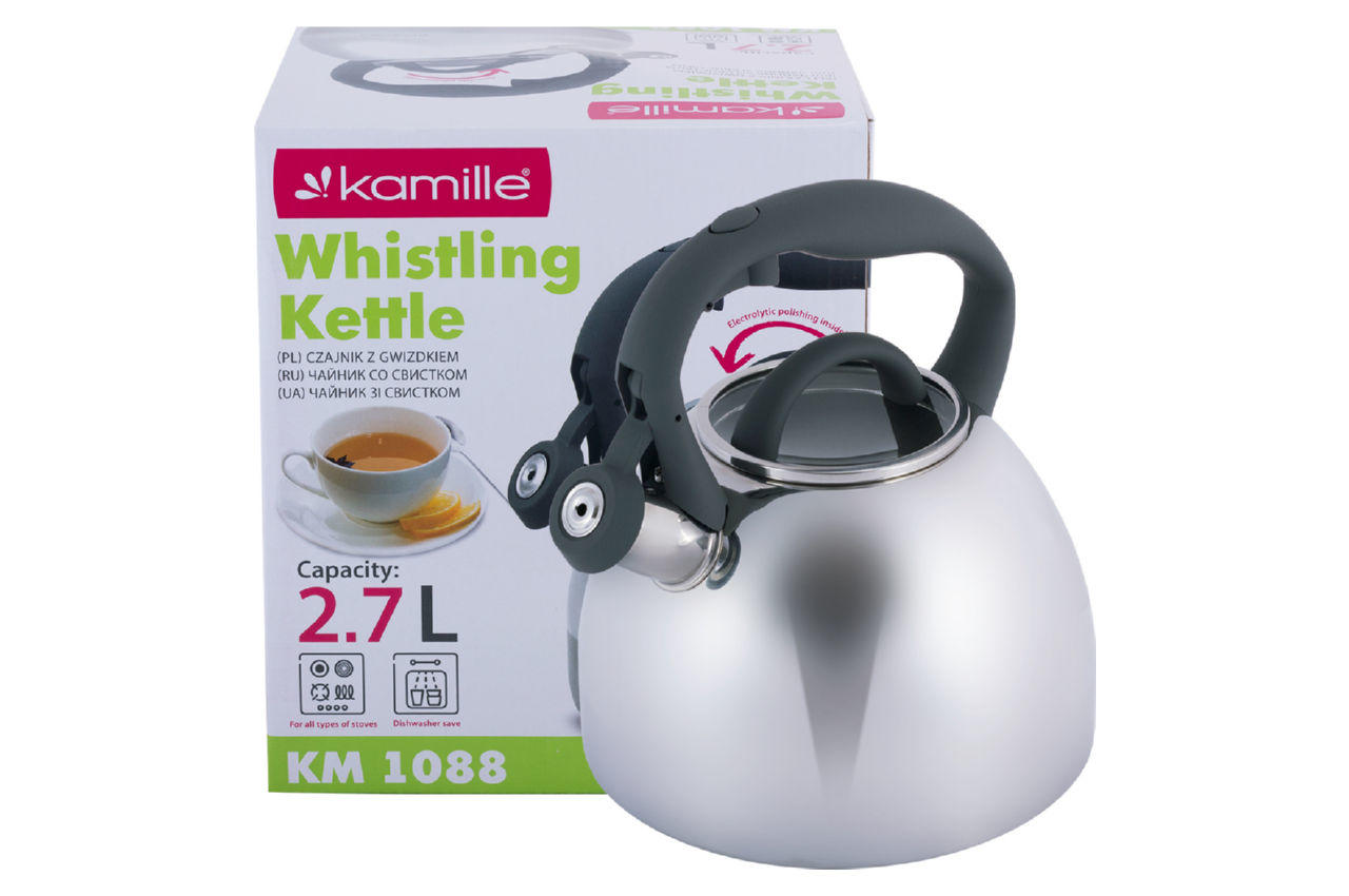 Чайник нержавеющий Kamille - 2,7 л 1088 7