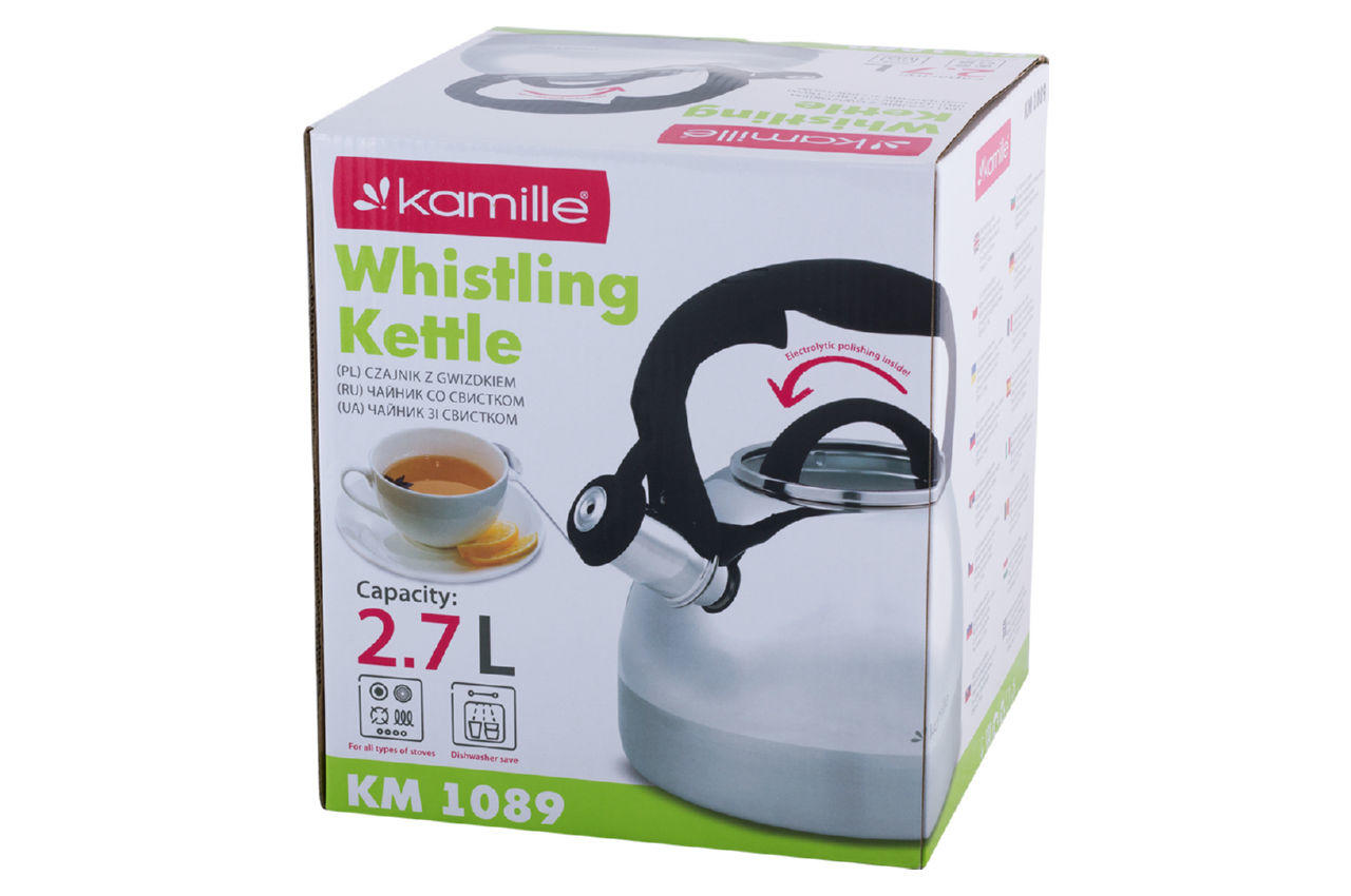 Чайник нержавеющий Kamille - 2,7 л 1089 3