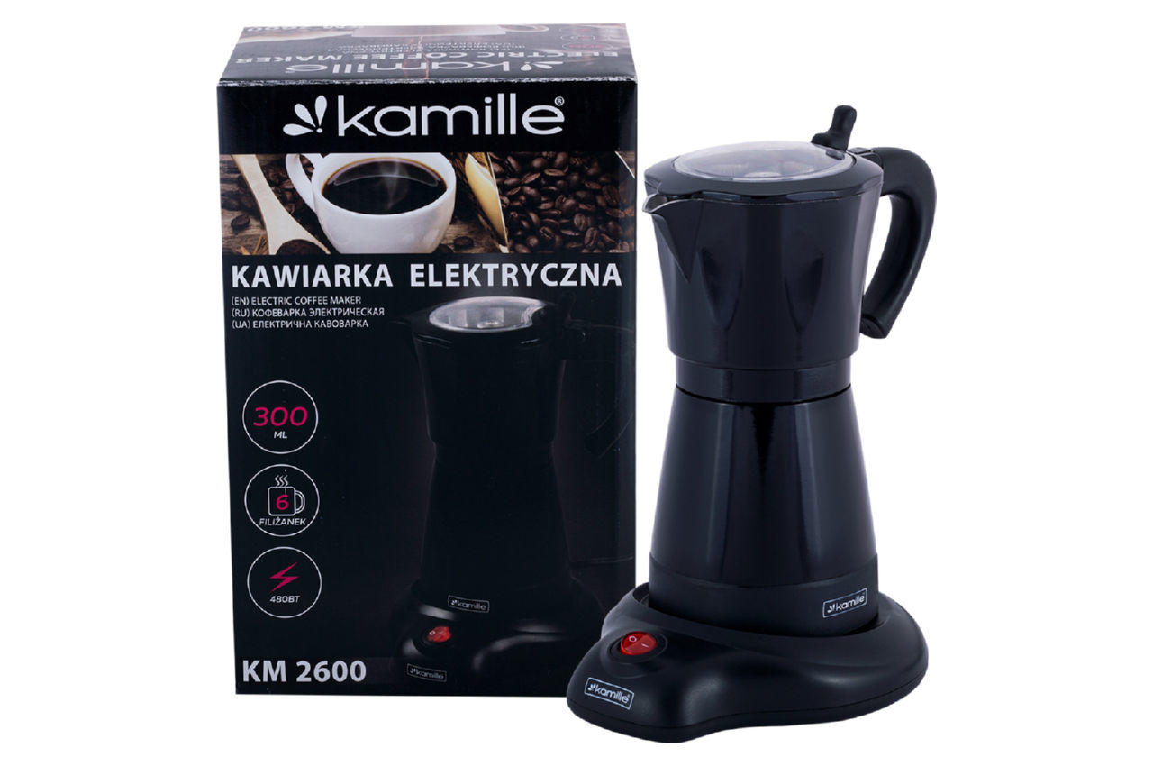 Кофеварка гейзерная электрическая Kamille - KM-2600 8