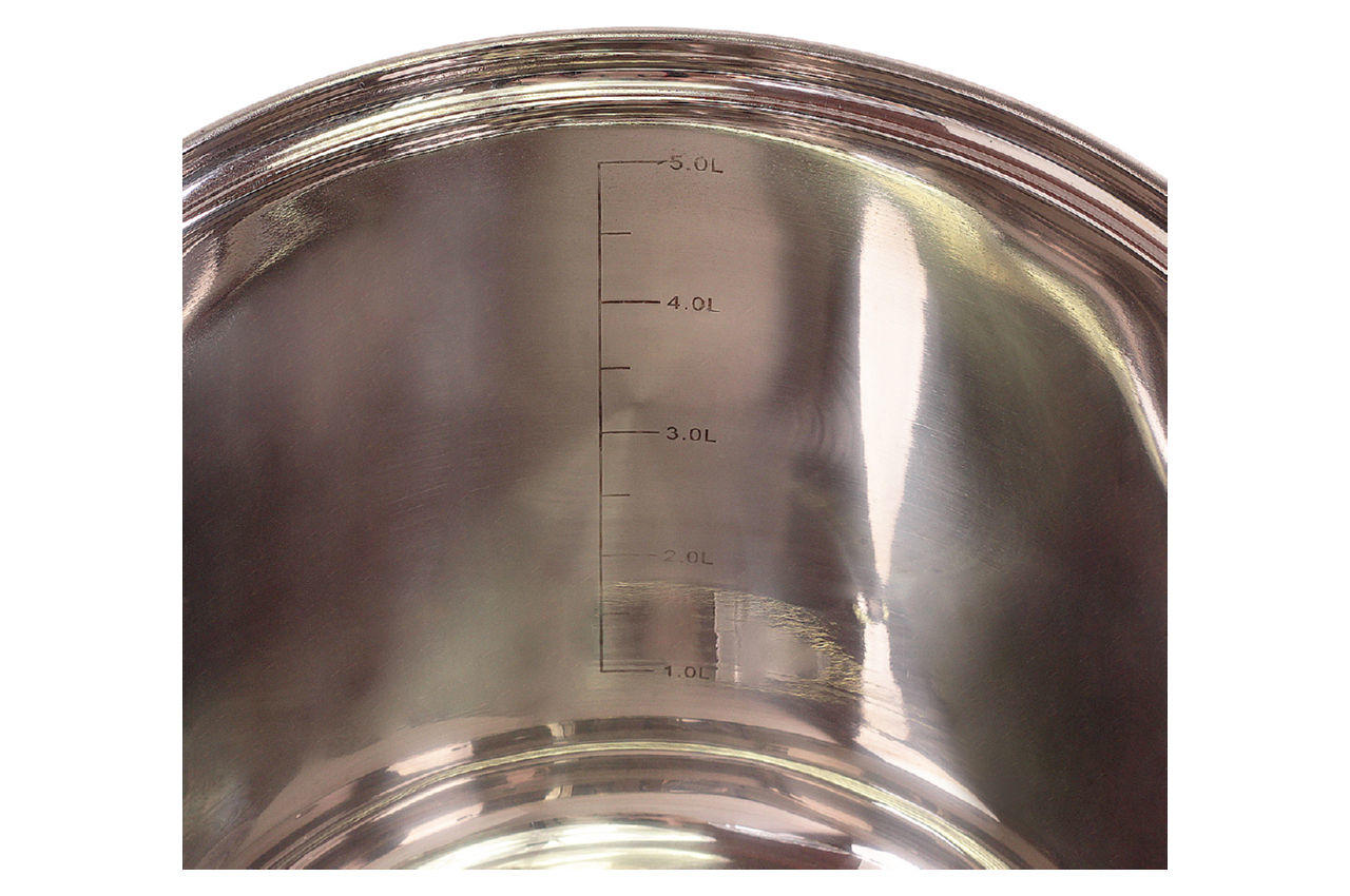 Набор посуды нержавеющий Kamille - 5 x 6,5 x 8 л (3 шт.) 5