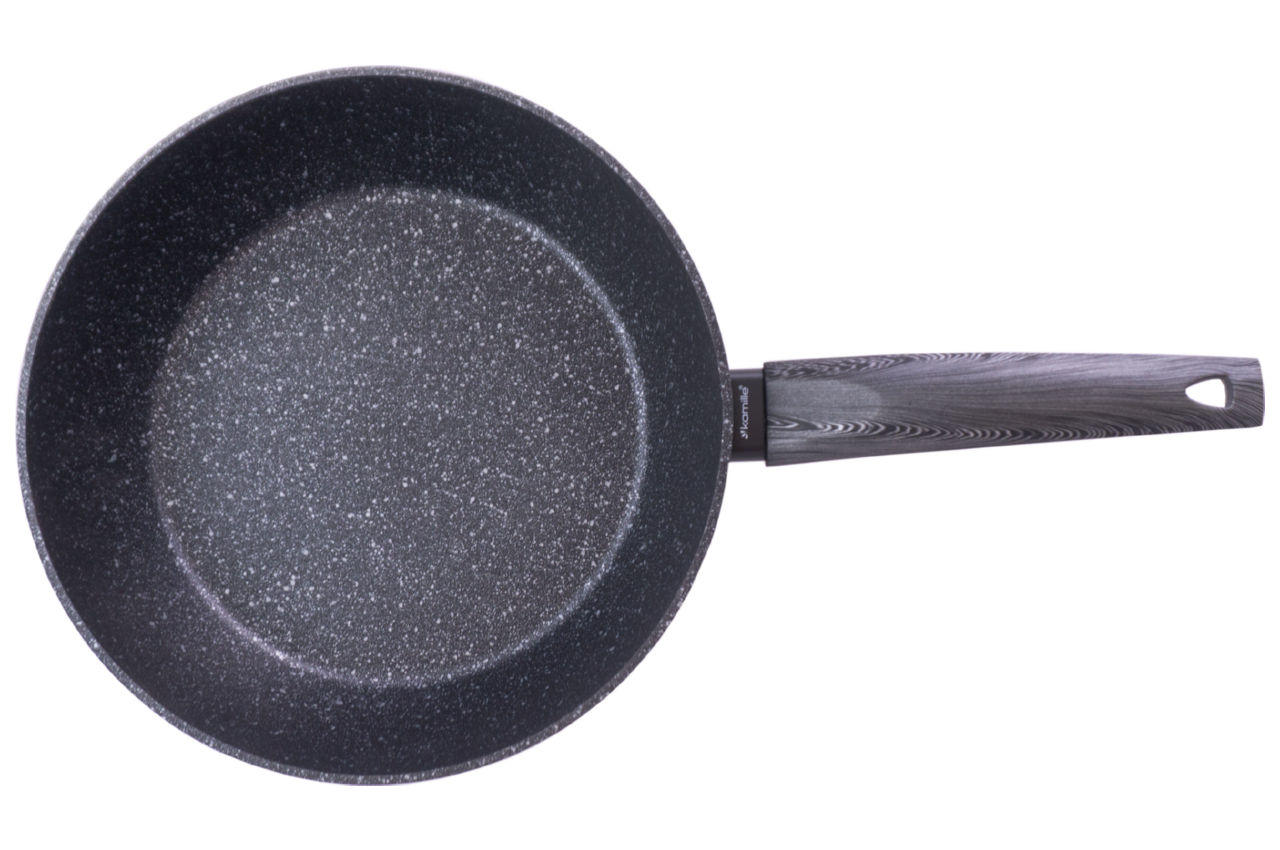 Сковорода антипригарная Kamille - 260 мм Black Marble глубокая 1